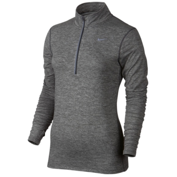 nike half zip women's black